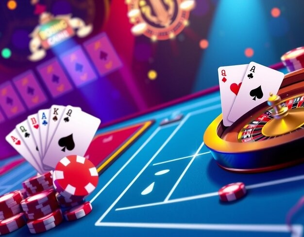 Poker Indonesia cash table interface on y200m login with player positions and pot display